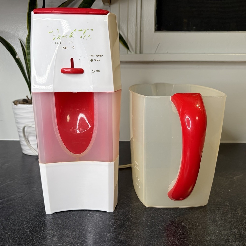Mr Coffee TM75RS 3 Quart Red Iced Tea Maker W Pitcher NO Lid